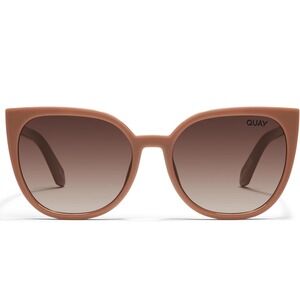 QUAY Staycation Women's Sunglasses, Oversized Cat Eye Shades, UV Lenses New